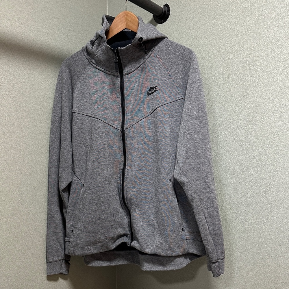 Nike Heather Gray Full-Zip Hoodie